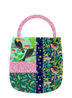 Color Block Tote Quilt feat. Jungle Menagerie By Brianna Roberts