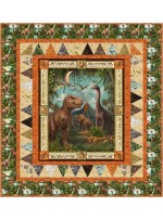 Dinoland Quilt feat. Jurassic Wilds by Natalie Crabtree- free pattern available March 2027