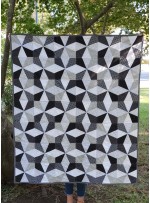 Kaleidoscope Graydation Quilt by Lindsay Chieco from linzentart 