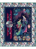 geisha feat. kamakura sisters by project house 360 - free pattern available in february, 2026