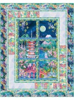 Keys to the Blossom View Quilt feat. Kyoto Blossom by Ladeebug Design