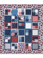 fat Quarter Four-Patch land that I love quilt by Swirly Girls Design 62"x72"