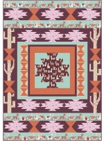 desert quilt - llama love by tamarinis /50"x72"