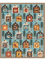 It takes a village meet me in the forest Quilt by coach house Designs /50"x62"