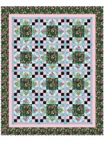 Midday at the Oasis Quilt by Heidi Pridemore / 68"x85.5" 