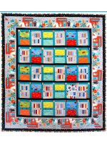 Monsters in the Closet Quilt by Heidi Pridemore /54"x61"