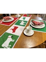 Moo-ry Christmas Cows table runner by Jittery Wings  	