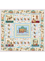 teatime for teddies Much loved bear Quilt by marsha evans moore /553.5"x51" -free pattern available in september