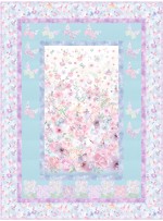 butterflies are free quilt by the fabric addict 50"x67"