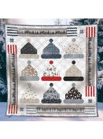winter wear oh deer winter is here quilt by natalie crabtree /71"Wx71"H