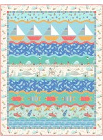 On the Waves Quilt by Marsha Evans Moore 50"x68"