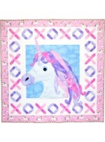 Unicorn Kisses Quilt by Heidi Pridemore /58"x58"