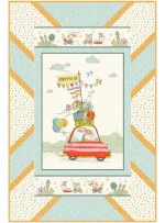 Panel Pop -city hoppers Quilt by swirly Girl Designs /36"x54"