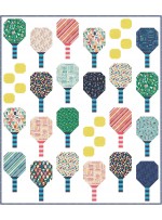 Pickleball Club Quilt feat. Peace Love Pickleball by Natalie Crabtree 