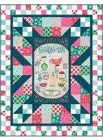 panel blast quilt by swirly girls design 63"x81"