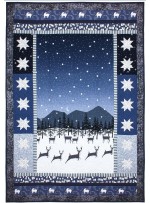 Prancing Deer Quilt by Marinda Stewart /41"x60"