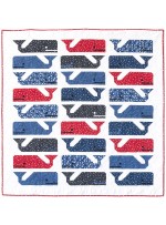 Preppy The Whale Quilt  by Elizabeth Hartman /47"x50"