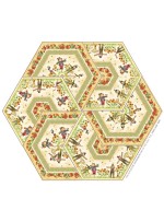 Triangle Frenzy Hexagon - Pumpkin Farm Quilt by Triangle Frenzy 32"x37"