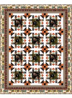 Perk Up Quilt feat. purrsuit of coffeeness by Project House 360 - free pattern available November, 2025