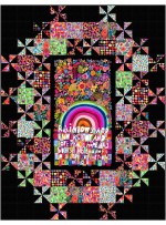 Grand Central Rainbows and Sunshine Quilt by Swirly Girls Design - 60x78"