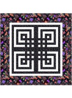 Interlaced Blocks Quilt feat. Rainforest Dream by Brenda Plaster