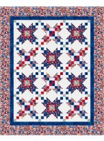 Parade Quilt feat. Red, White & Beautiful by Project House 360 - free pattern available February 2027