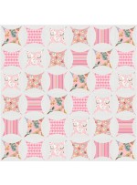 Kaleidoscope Quilt (Pink) feat. Retro Nursery by Project House 360 - free pattern available December 2026