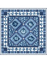 Sailor's Valentine Blue Quilt by Marsha Moore /55.5"x55.5"