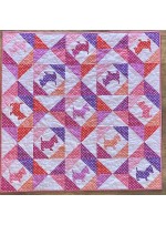 Scruffy pup Hashdot Quilt by Material Girlfriends