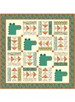 Zig Zagging Quilt feat. See Ya Later Alligator by Natalie Crabtree - free pattern available September, 2025