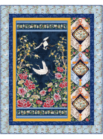 Taking Flight quilt feat. Silk Road by Marsha Evans Moore