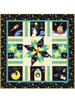 Space Odyssey Quilt by natalie Crabtree / 50"x50"