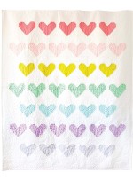 Spread Love Quilt by Sandra Clemons /73-7/8x88-1/2"