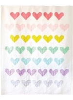 Spread Love Quilt by Sandra Clemons /73-7/8x88-1/2"