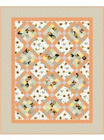 French Garden Sunflower Festival Quilt by Swirly Girls Design /58"x72"