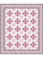 bella rosa -pink quilt by project house 360 65"x77"