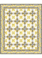 bella rosa -yellow quilt by project house 360 65"x77"