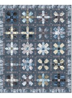 Strata This Way & That Graphite Quilt by Heidi Pridemore /61"x75"