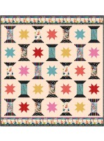 THREAD STASH vintage sewing stash quilt by natalie crabtree /73"x78" 