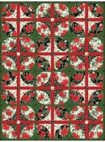 courtyard checkerboard 'tis the season by everyday stitches /64"Wx85"H