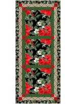 holiday topper table runner 'tis the season by joy heimark /14"Wx32"H 