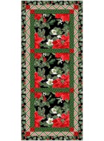 holiday topper table runner 'tis the season by joy heimark /14"Wx32"H 