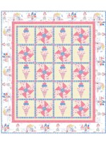 triple Scoop Quilt by Natalie Crabtree /62"x73"