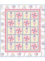 triple Scoop Quilt by Natalie Crabtree /62"x73"