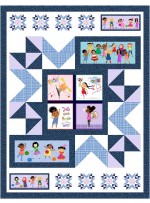 nooks and crannies - we are all kinds of wonderful quilt by ladeebug design /54"x70"