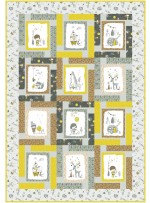 Block Talk Quilt by Swirly Girls Design /45"x66"