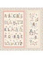 Tummy Time Peach Quilt feat. Woodland ABC & 123 by Project House 360- free pattern available October 2026