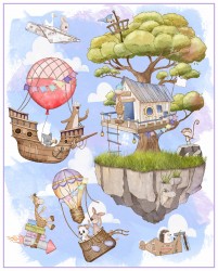 FANTASY FORT PANEL -36" REPEAT