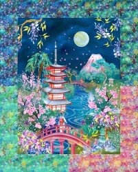 MOONLIGHT IN THE GARDEN PANEL