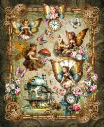 THE GEARLIT FAIRIES PANEL 36" REPEAT